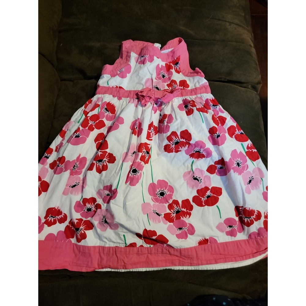 Gymboree playful poppies floral easter spring dress size 6